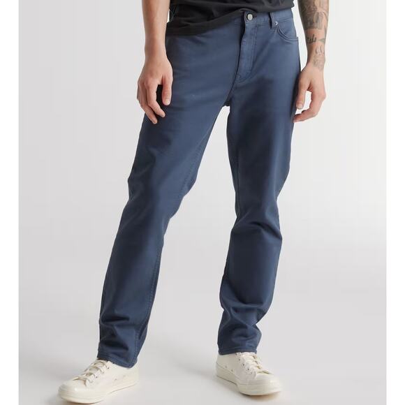 Quince Comfort Stretch Traveler 5-Pocket Pants Navy Blue Mens 42x34 NWOT - Picture 1 of 9